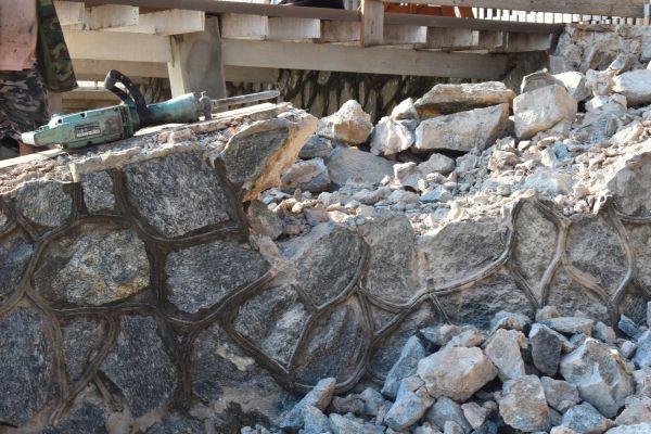 Retaining Wall Demolition in Jefferson City